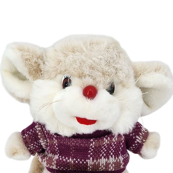 RARE Vintage Commonwealth Lil' Tweaks Mouse Sweater Plush 1992 9" Retro Cute - Picture 2 of 8